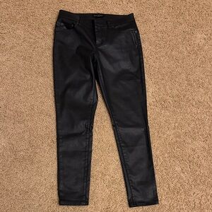 Banana Republic Black Coated Skinny Jean
